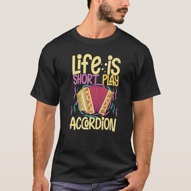 Accordion Music Instrument Player Beginner Lesson  T-Shirt (Front)