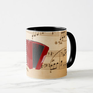Accordion Music, popular design, Mug
