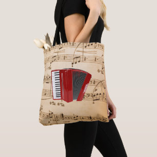 Accordion Music, popular design, Tote Bag