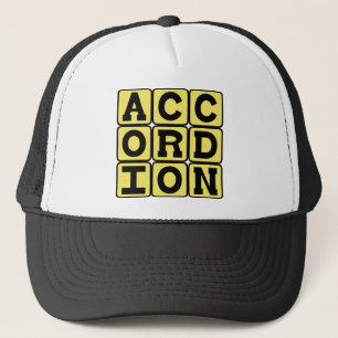 Accordion, Musical Instrument Trucker Hat