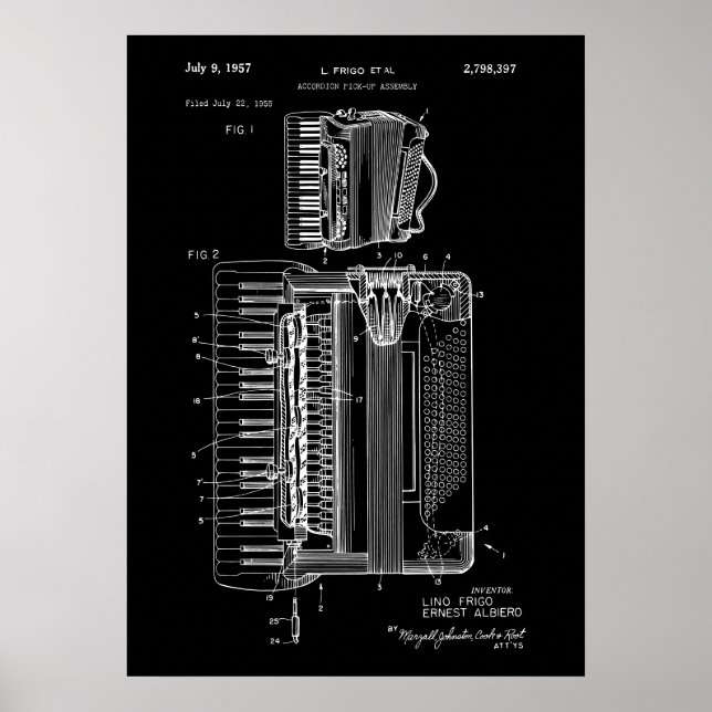 Accordion Patent Poster (Front)