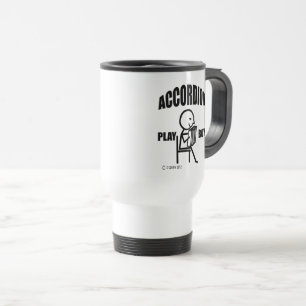 Accordion Play Boy Travel Mug
