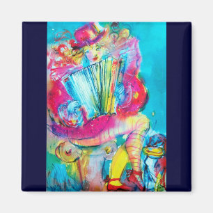 ACCORDION PLAYER IN THE NIGHT MAGNET