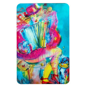 ACCORDION PLAYER IN THE NIGHT MAGNET