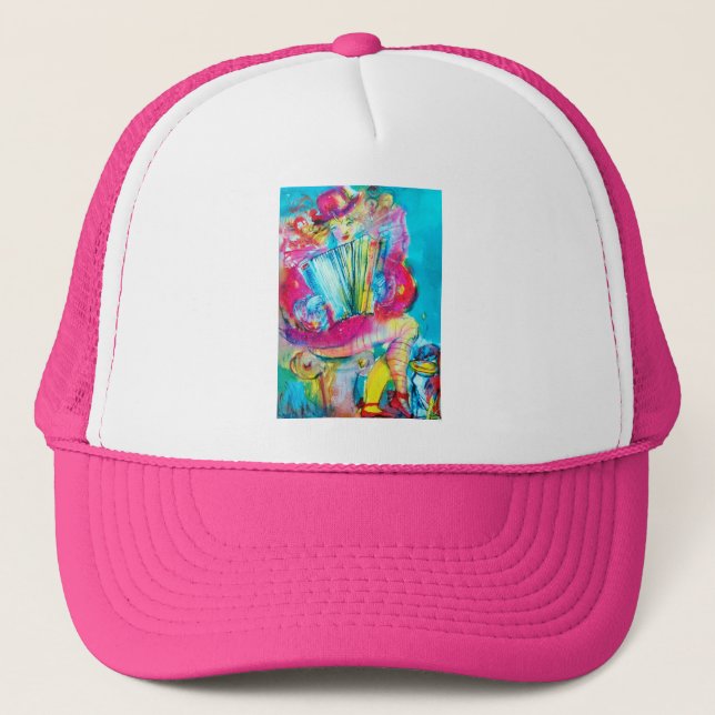 ACCORDION PLAYER IN THE NIGHT TRUCKER HAT (Front)