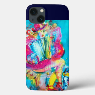ACCORDION PLAYER IN THE NIGHT Watercolor iPhone 13 Case