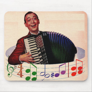 accordion player mouse mat