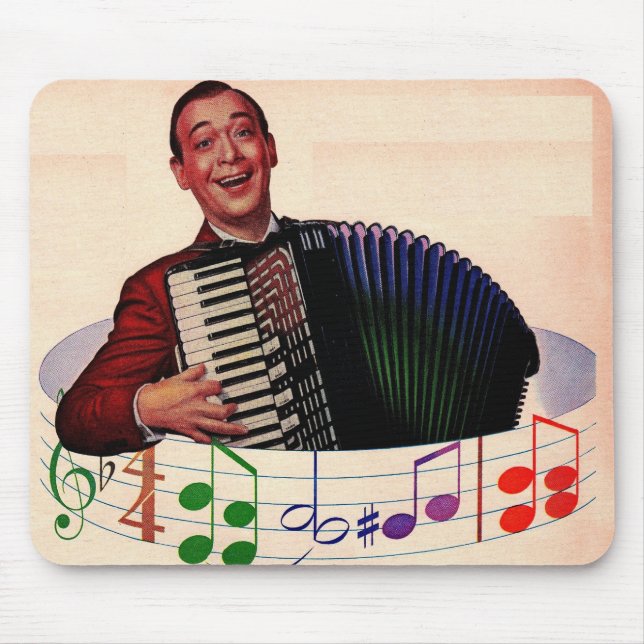 accordion player mouse mat (Front)