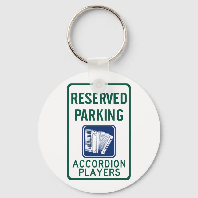 Accordion Player Parking Key Ring (Front)