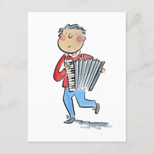 Accordion Postcard