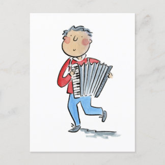 Accordion Postcard