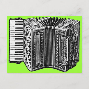 accordion postcard