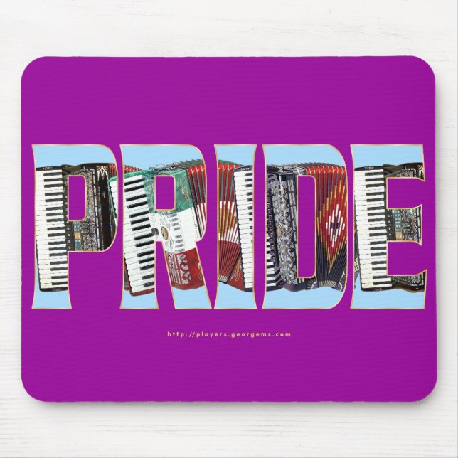 Accordion Pride Mouse Mat (Front)