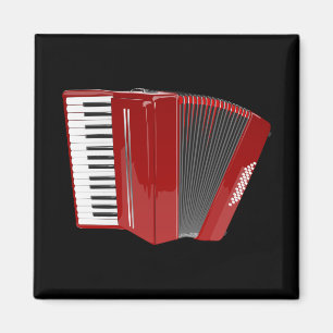 Accordion: The Red Accordion Magnet