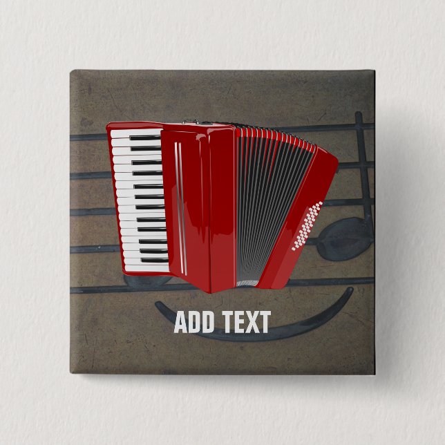 Accordion: The Red Accordion template button (Front)