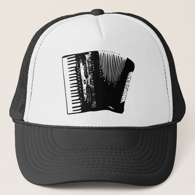 accordion trucker hat (Front)