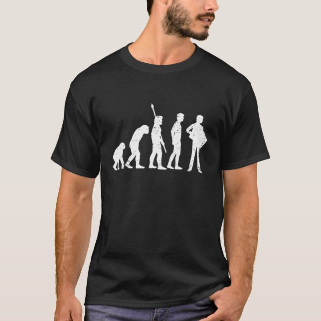 Accordionist Accordion Player Evolution Accordion T-Shirt (Front)