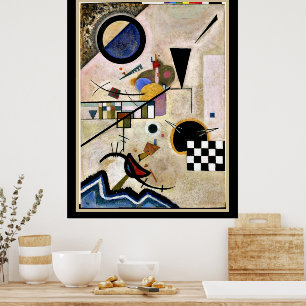 Accords Opposes, abstract art by Kandinsky, Poster