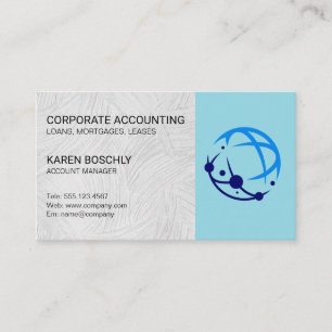 Account Manager Corporate Global Logo Business Card