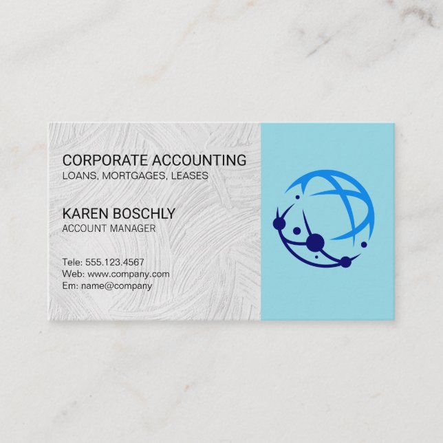 Account Manager | Corporate Global Logo Business Card (Front)