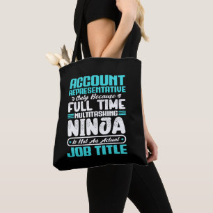 Account Representative Job Title Profession Skills Tote Bag