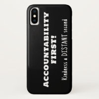 Accountability first, kindness second 
