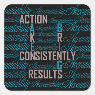 Accountability Word Art Quote Stickers