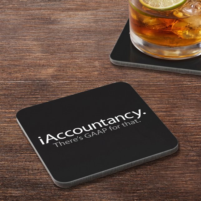 Accountanct Office Tech Humour - GAAP Pun Coaster (Creator Uploaded)