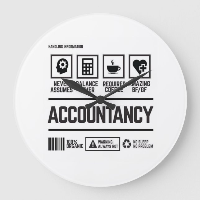 accountancy large clock (Front)