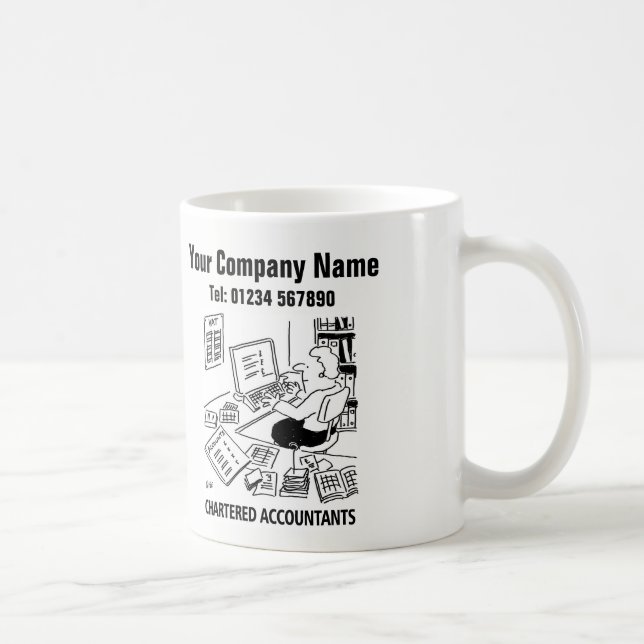 Accountancy Services Promotional Coffee Mug (Right)