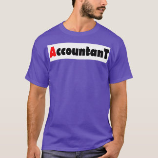 Accountant A Red Color T-Shirt