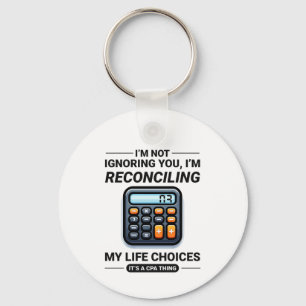 Accountant Accounting Bookkeeping Finance Funny Key Ring