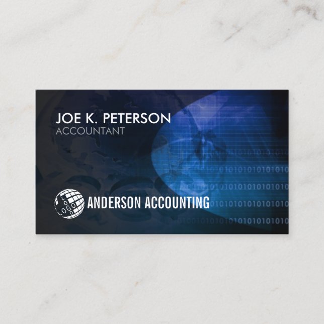 Accountant Accounting Finance  Business Card (Front)