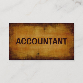 Accountant Antique Business Card