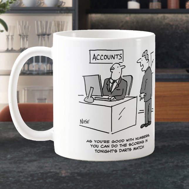 Accountant Asked to Score the Office Darts Match Coffee Mug (Creator Uploaded)