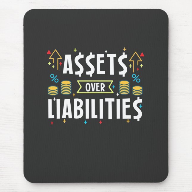Accountant Assets Over Liabilities Mouse Mat (Front)