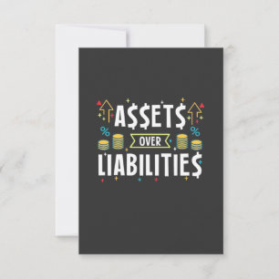 Accountant Assets Over Liabilities Thank You Card
