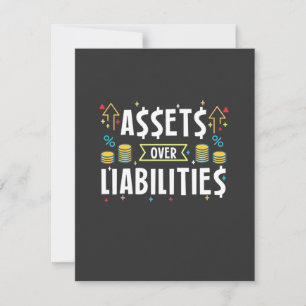 Accountant Assets Over Liabilities Thank You Card