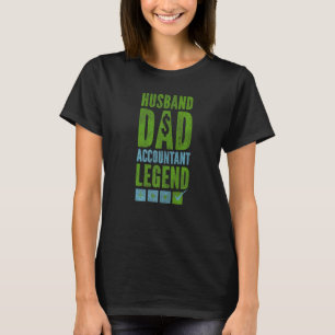 Accountant Bookkeeper Accounting Dad Father Vintag T-Shirt