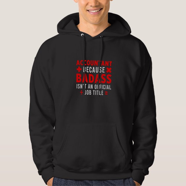 Accountant Bookkeeper Calculator Balance Finance A Hoodie (Front)