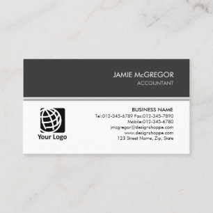 Accountant Bookkeeper Simple Business Card