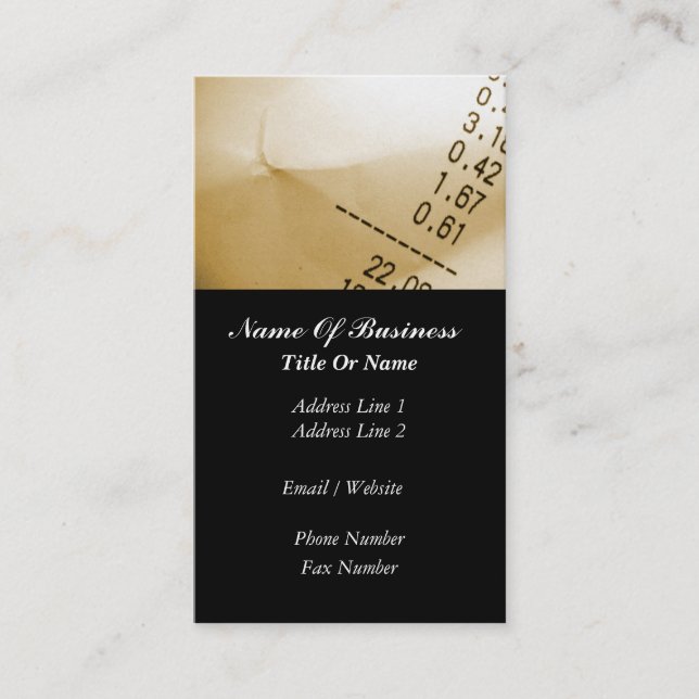 Accountant Business Card (Front)