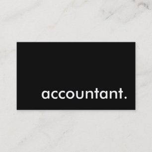 accountant. business card
