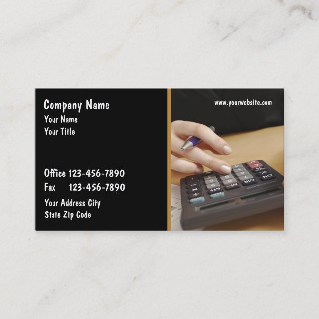 Accountant Business Cards (Front)