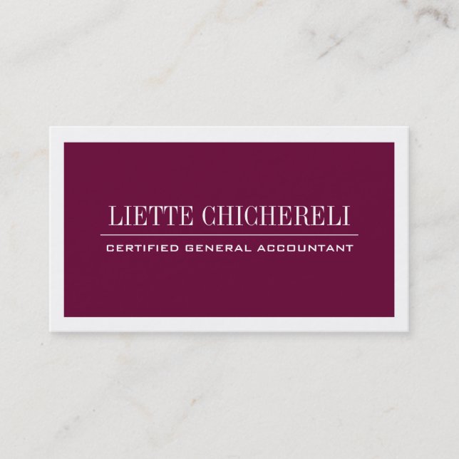 Accountant Business Cards (Front)