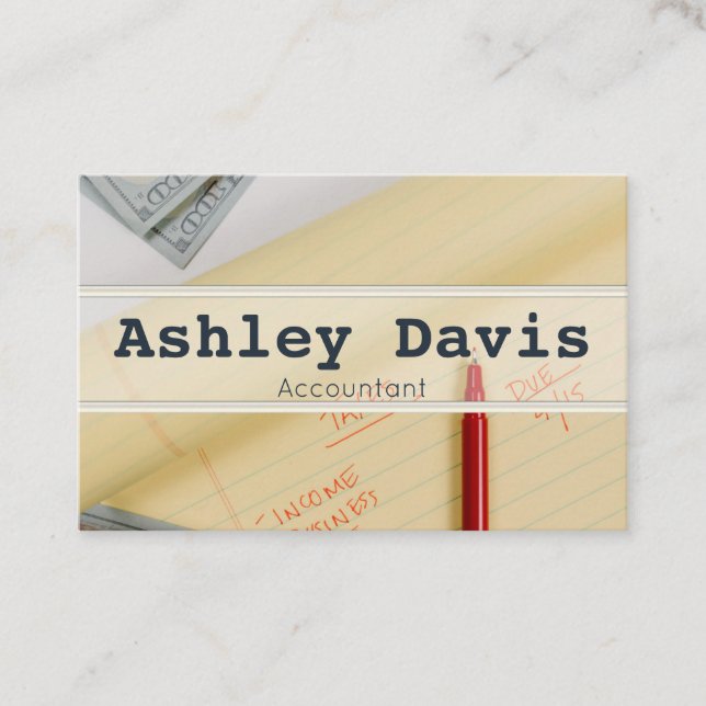 Accountant business cards (Front)