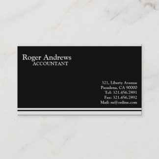 Accountant - Business Cards