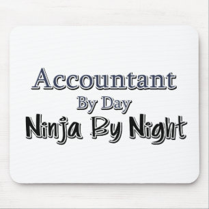 Accountant By Day, Ninja By Night Mouse Mat