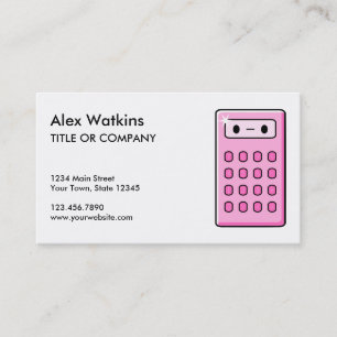 Accountant Calculator Business Card