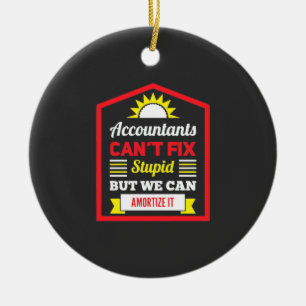 Accountant Can Fix It Ceramic Tree Decoration